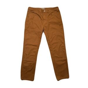 REI Co-op Pants Mens 36x32 Brown Work Utility Canvas Carpenter Double Knee